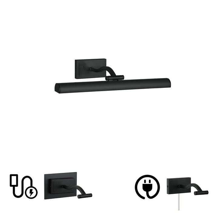 5 Colour Change Temp 20W Matte Black Picture Light by Dainolite