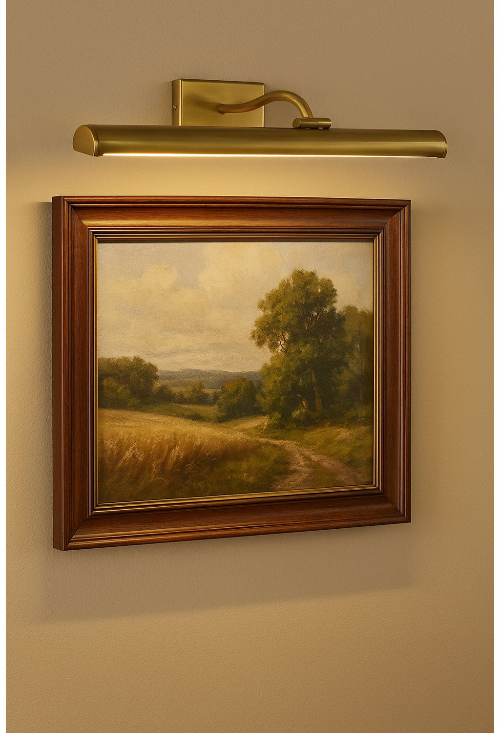 5 Colour Change Temp 30W Aged Brass Picture Light