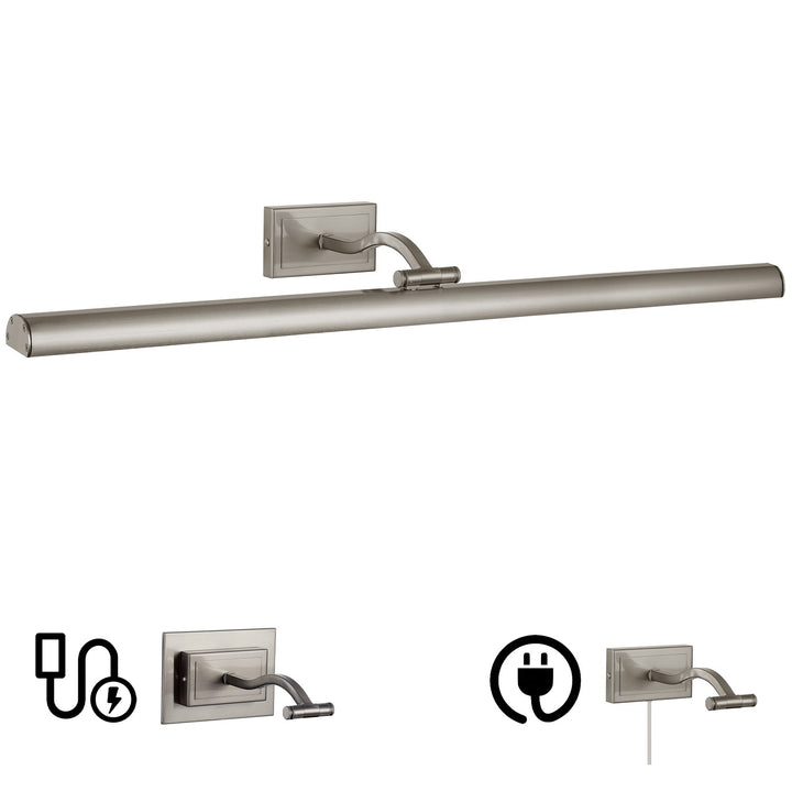 5 Colour Change Temp 40W Satin Chrome Picture Light by Dainolite