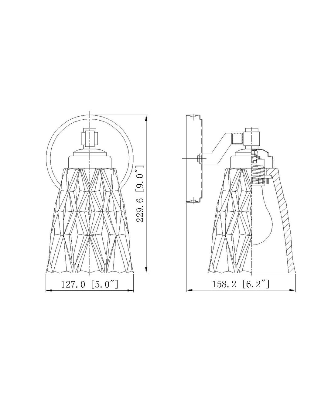 1 Light Wall Sconce