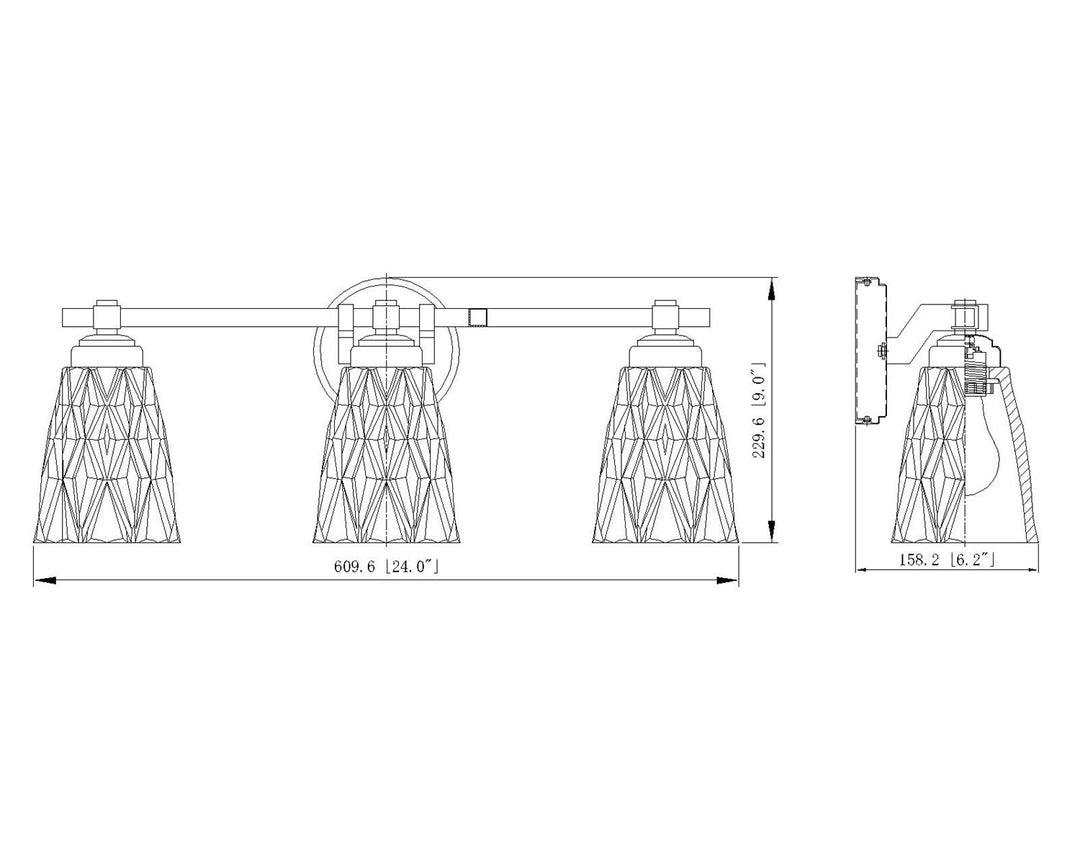 3 Light Vanity