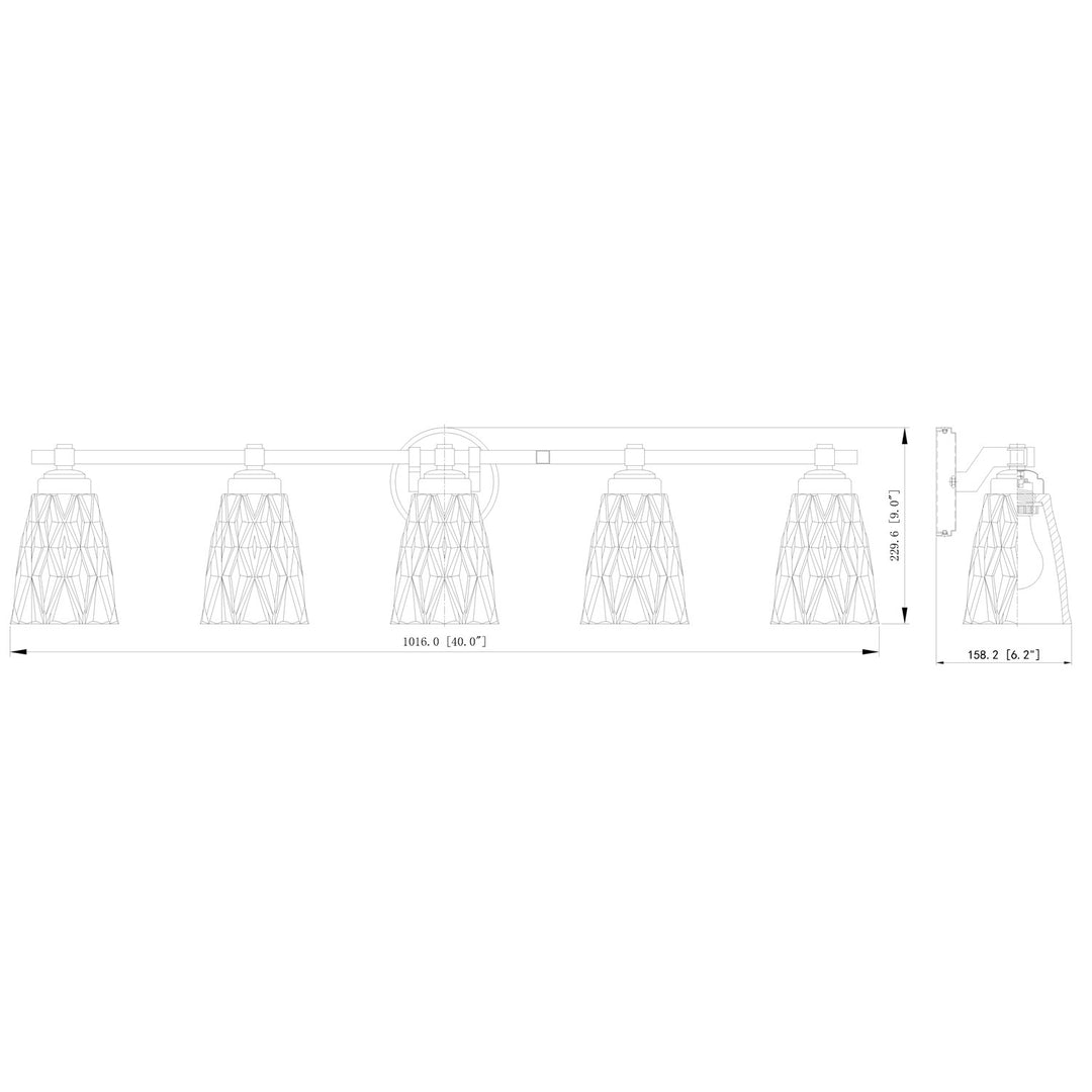 5 Light Vanity