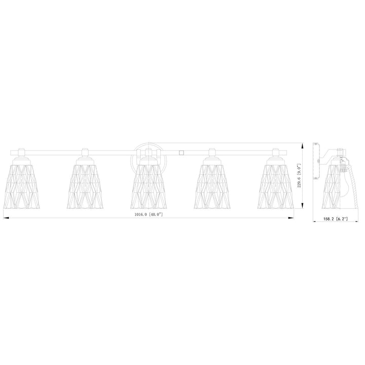 5 Light Vanity