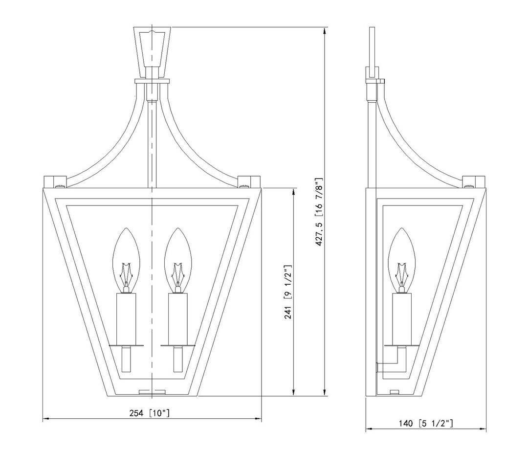 2 Light Wall Sconce