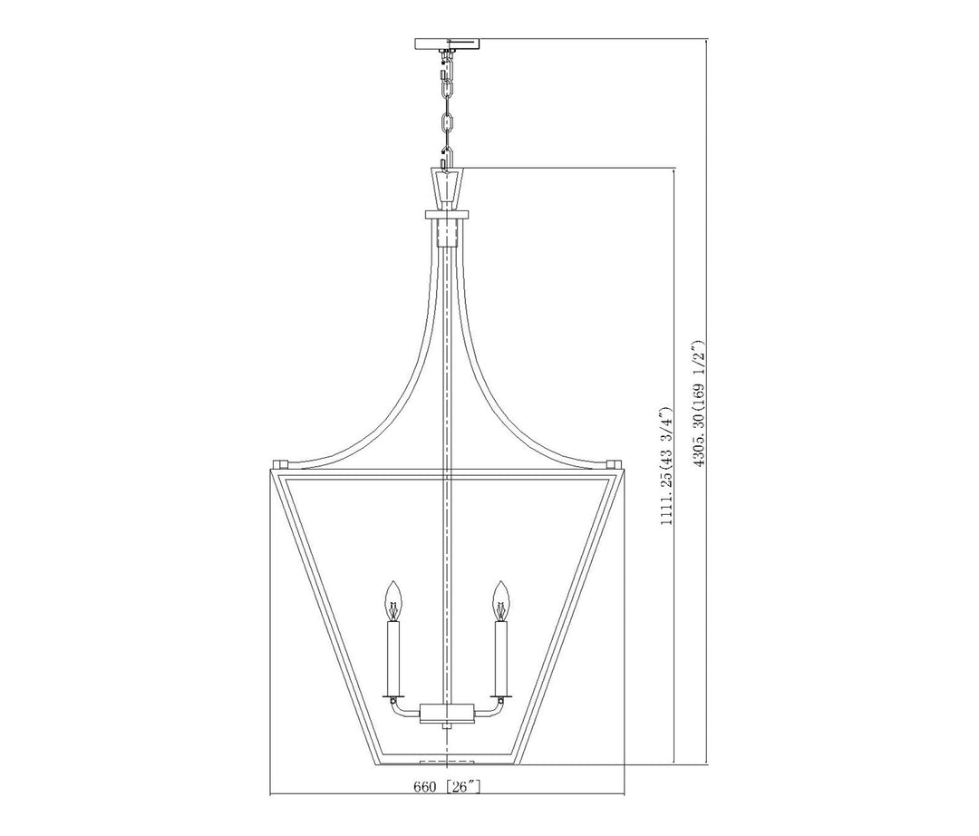 6 Light Chandelier