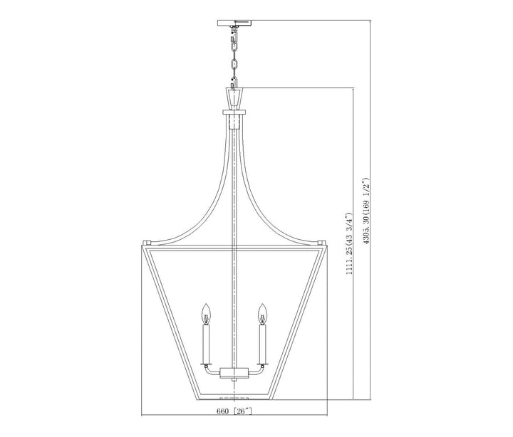 6 Light Chandelier