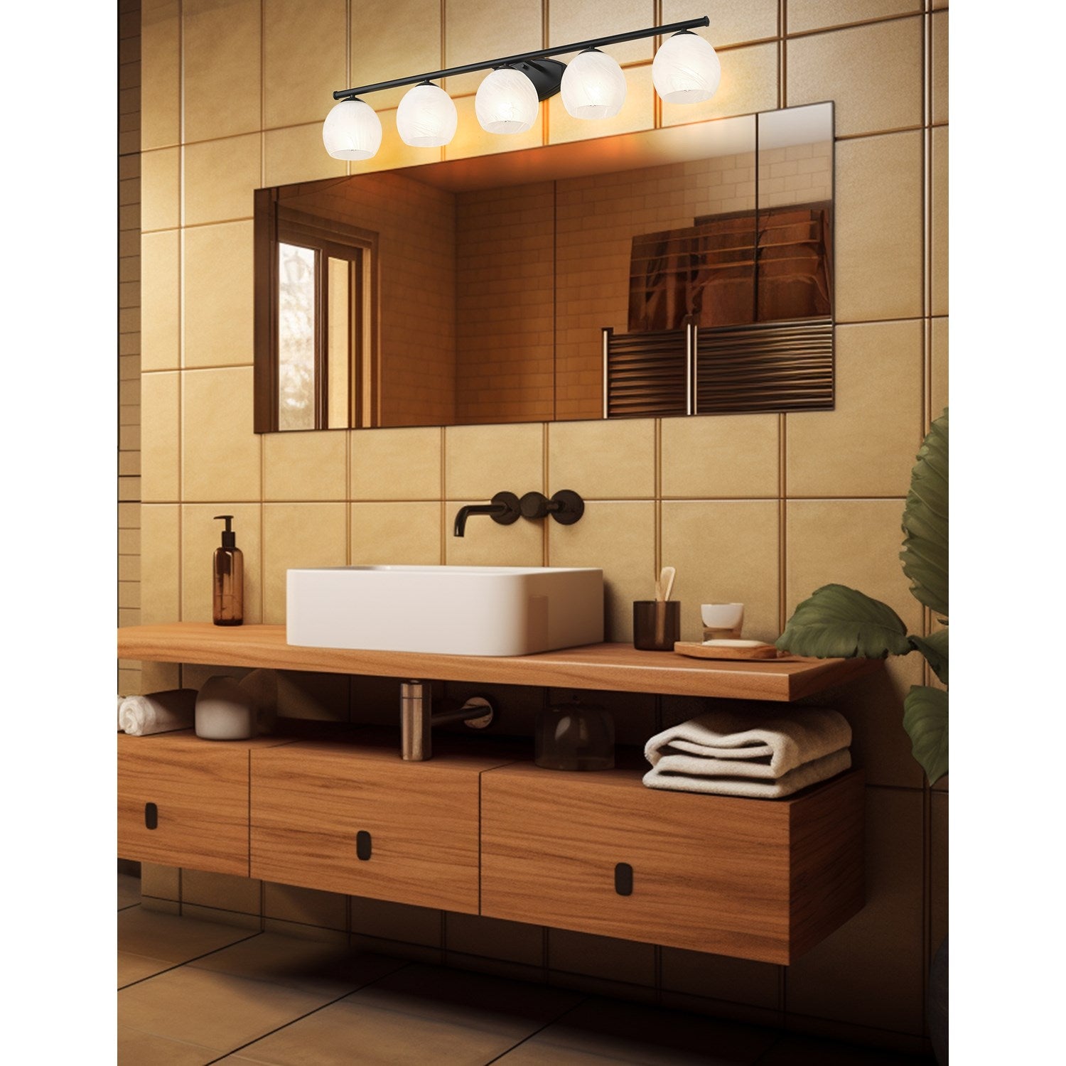 5 Light Vanity