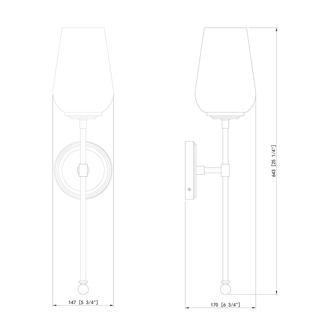 1 Light Wall Sconce