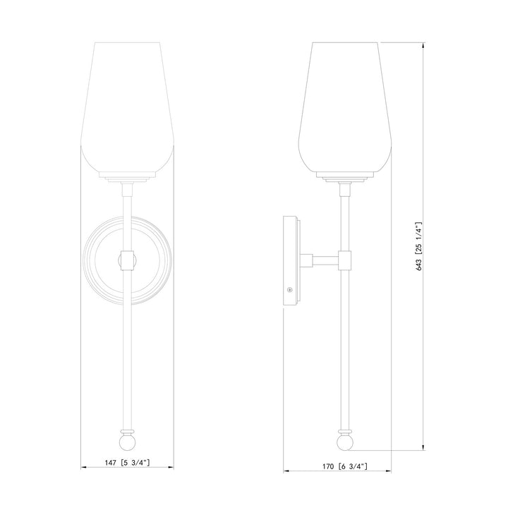 1 Light Wall Sconce