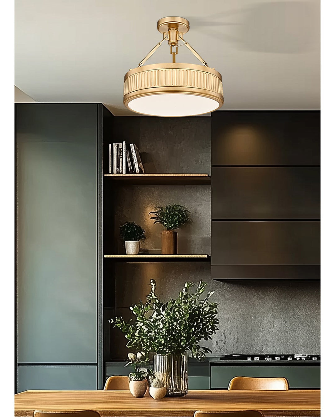 1 Light Semi Flush Mount