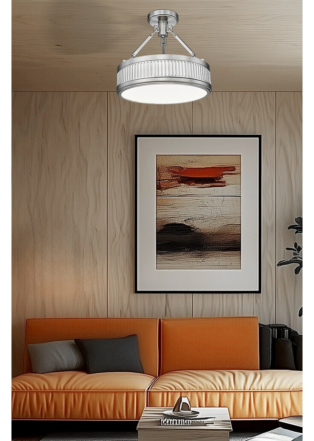1 Light Semi Flush Mount