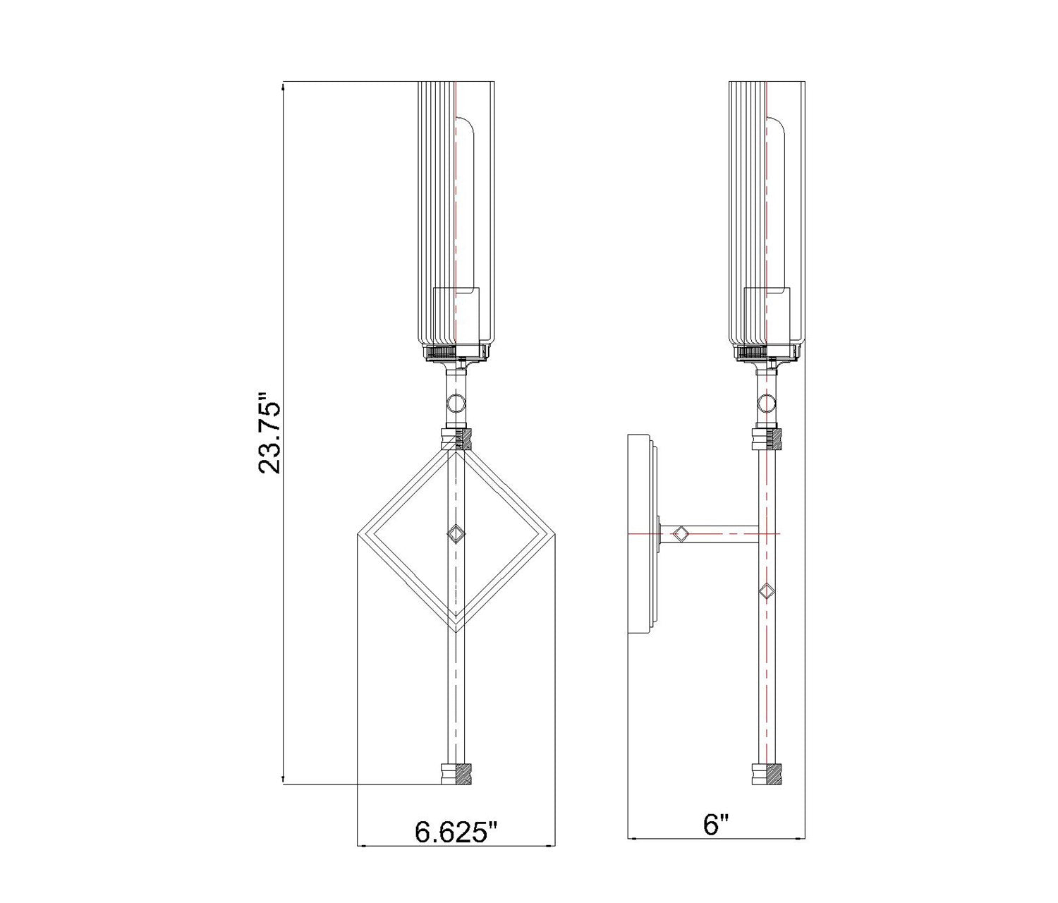 1 Light Wall Sconce