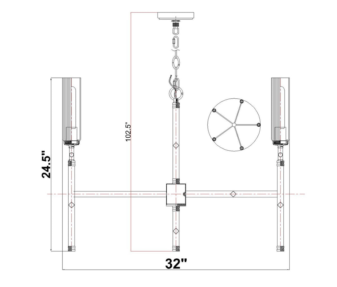 5 Light Chandelier