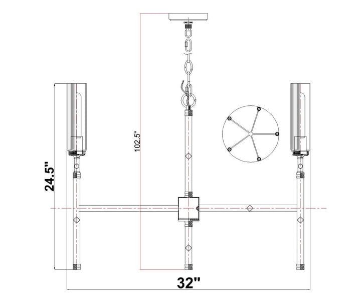 5 Light Chandelier