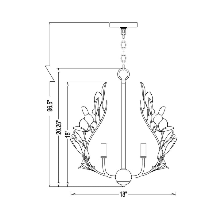 4 Light Chandelier