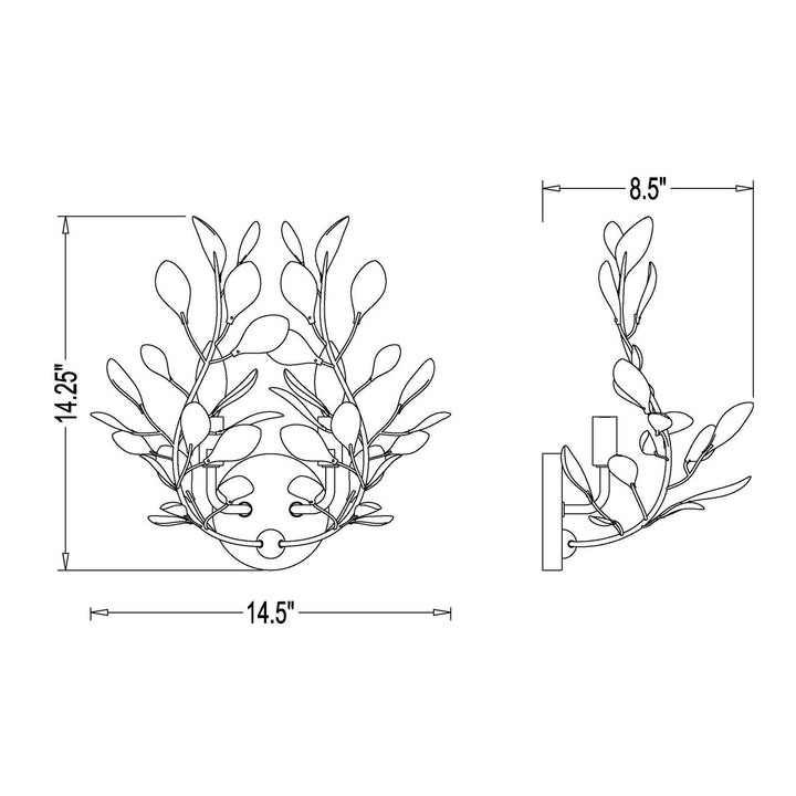 2 Light Wall Sconce