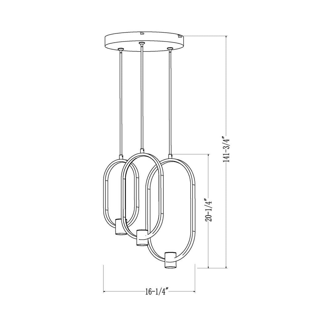 3 Light Chandelier
