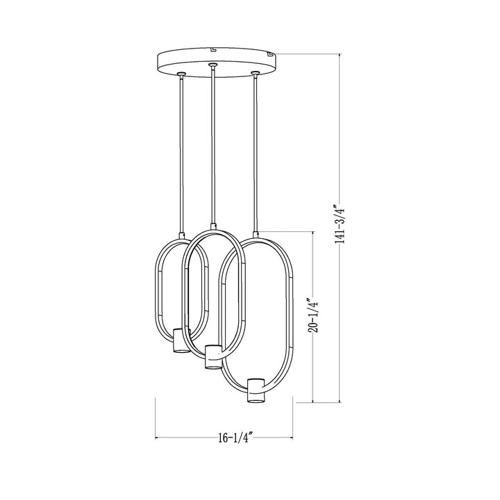 3 Light Chandelier