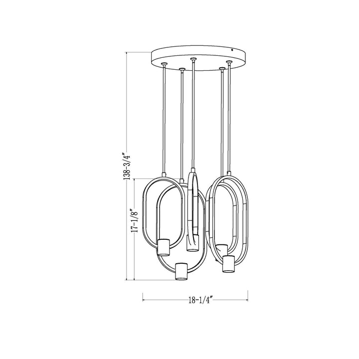 5 Light Chandelier