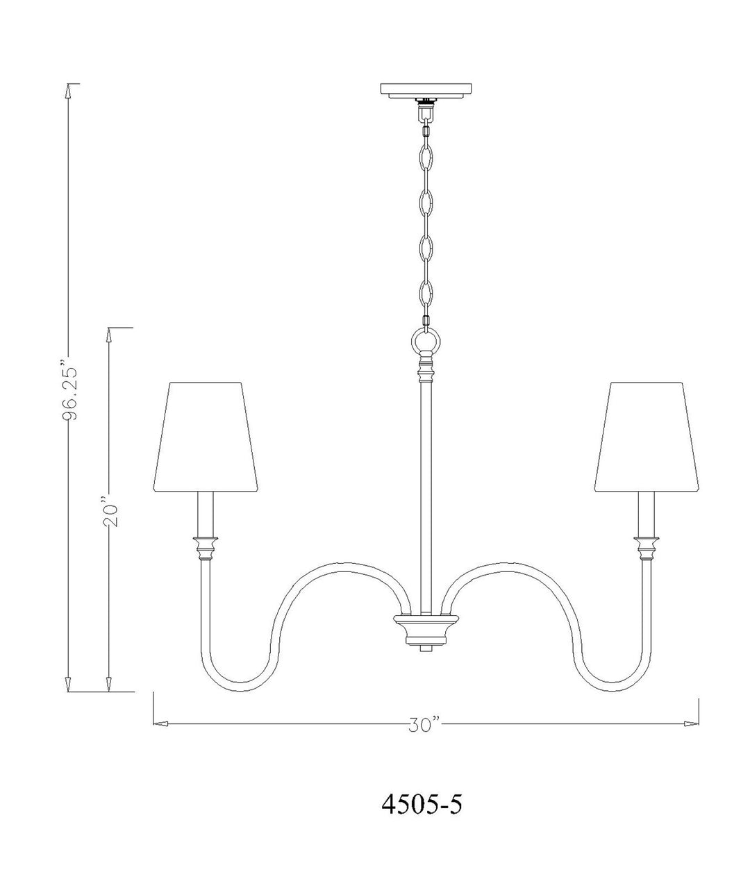 5 Light Chandelier