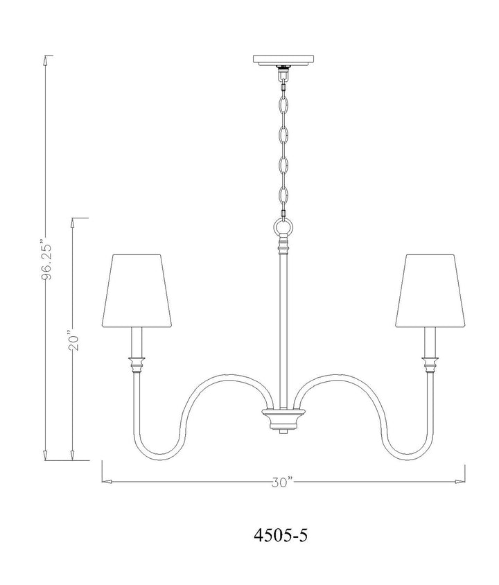 5 Light Chandelier