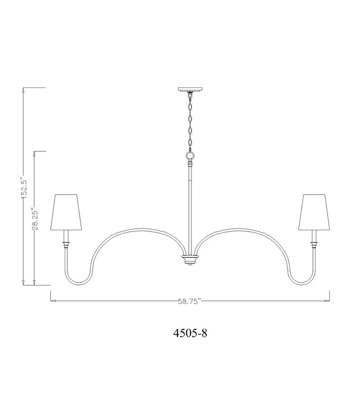 8 Light Chandelier