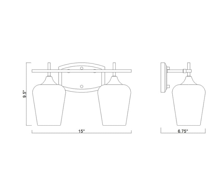 2 Light Vanity