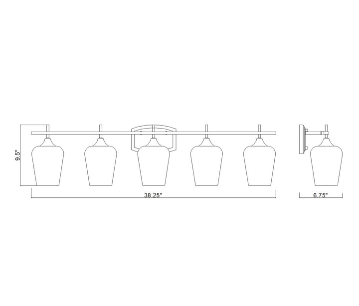5 Light Vanity