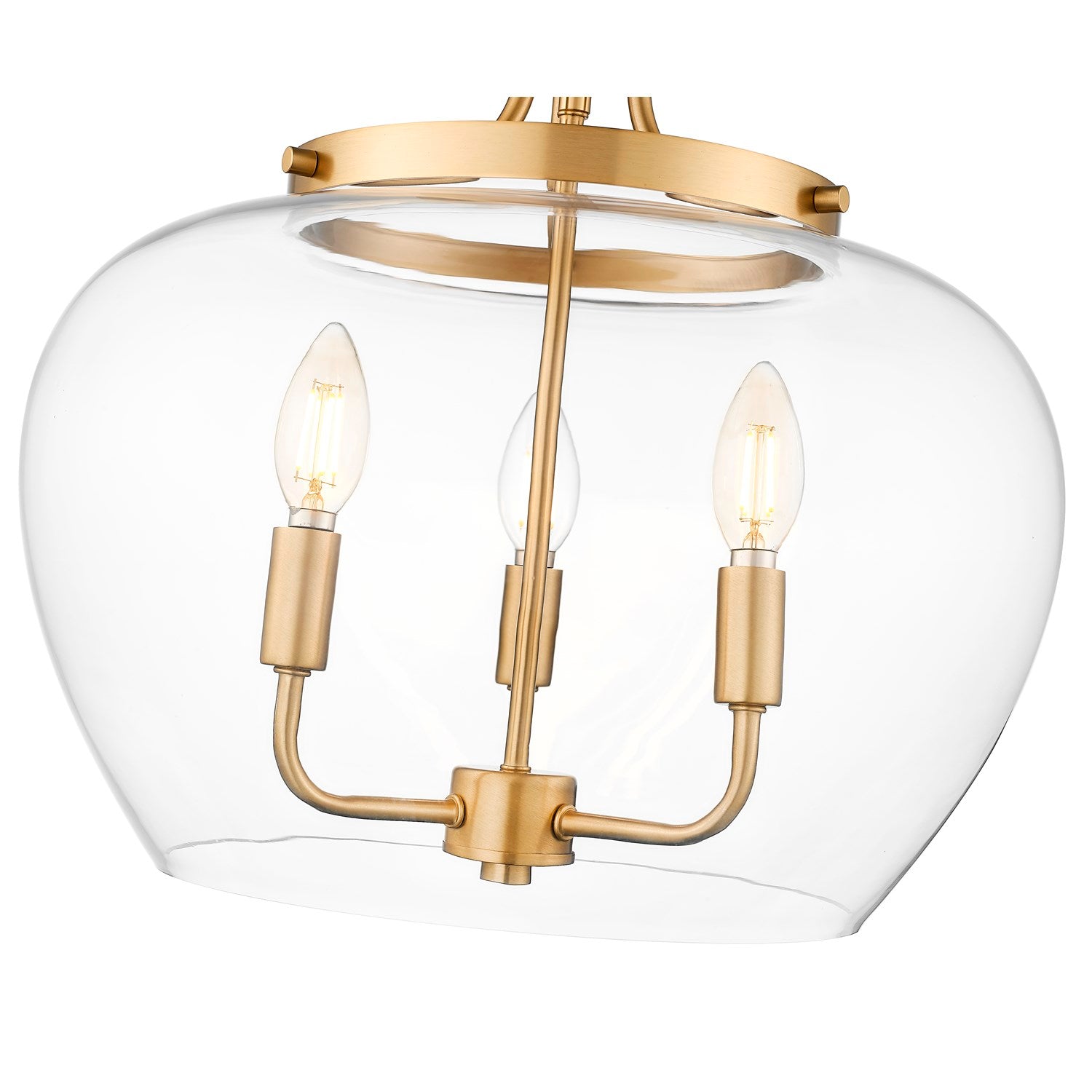 3 Light Semi Flush Mount