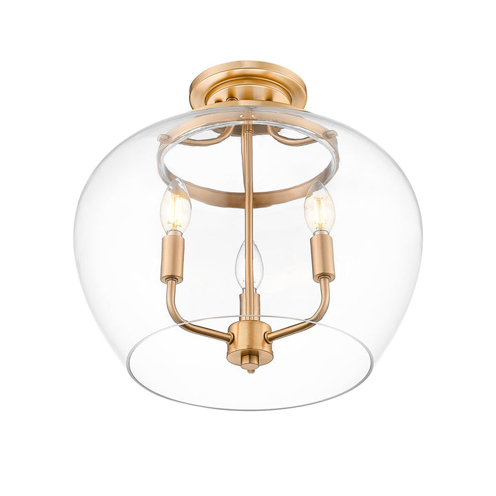 3 Light Semi Flush Mount