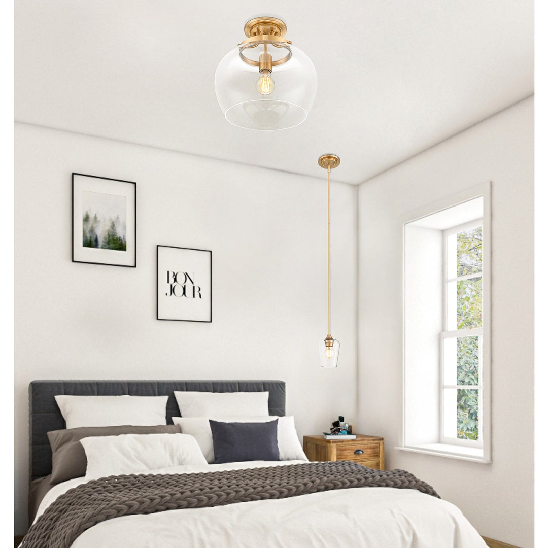 1 Light Semi Flush Mount