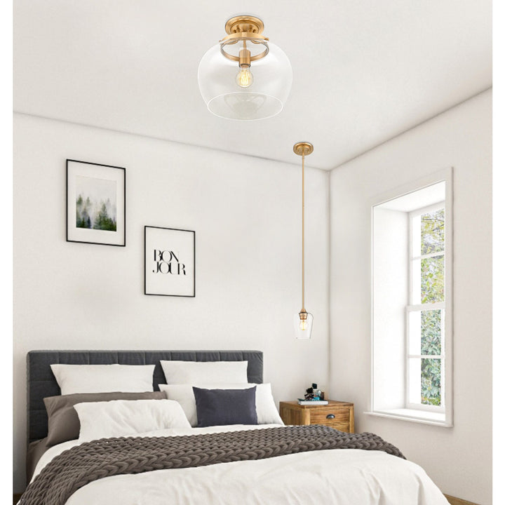 1 Light Semi Flush Mount