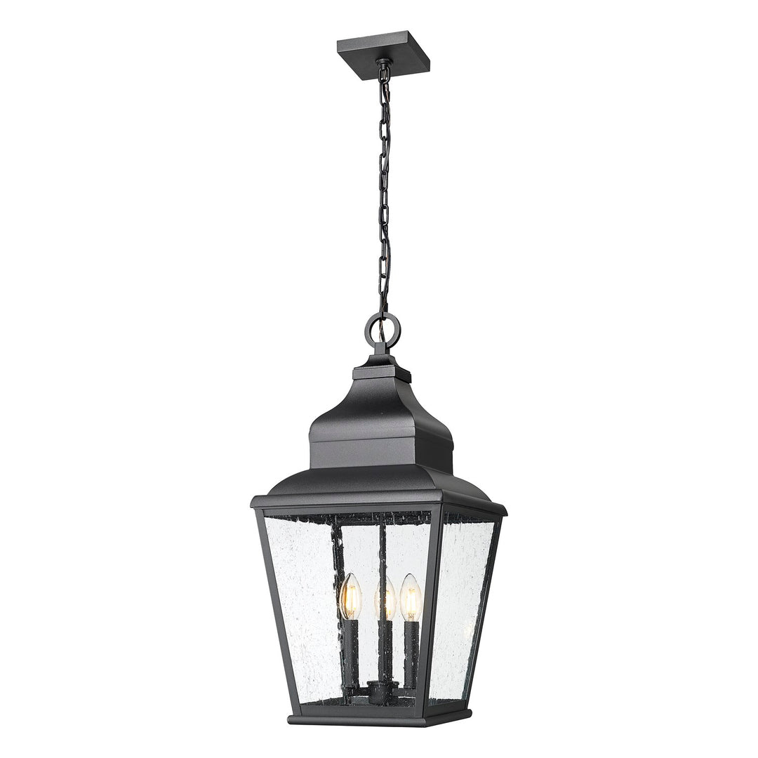 3 Light Outdoor Chain Mount Ceiling Fixture by Z-Lite