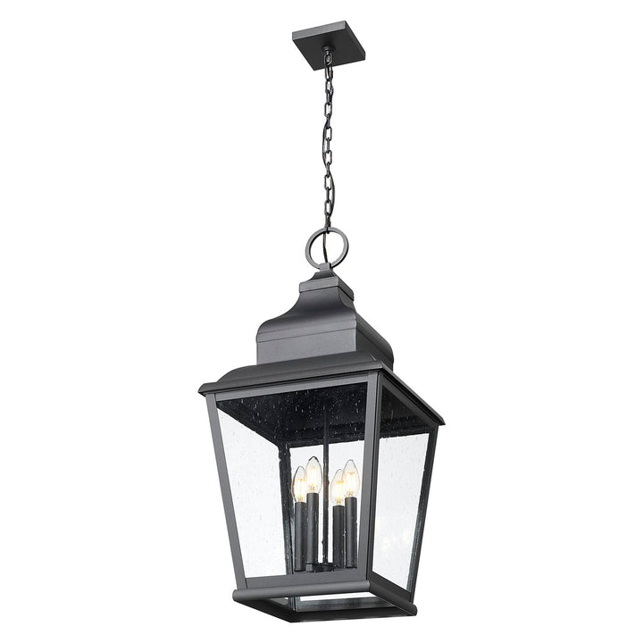 4 Light Outdoor Chain Mount Ceiling Fixture