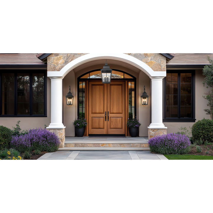 5 Light Outdoor Chain Mount Ceiling Fixture