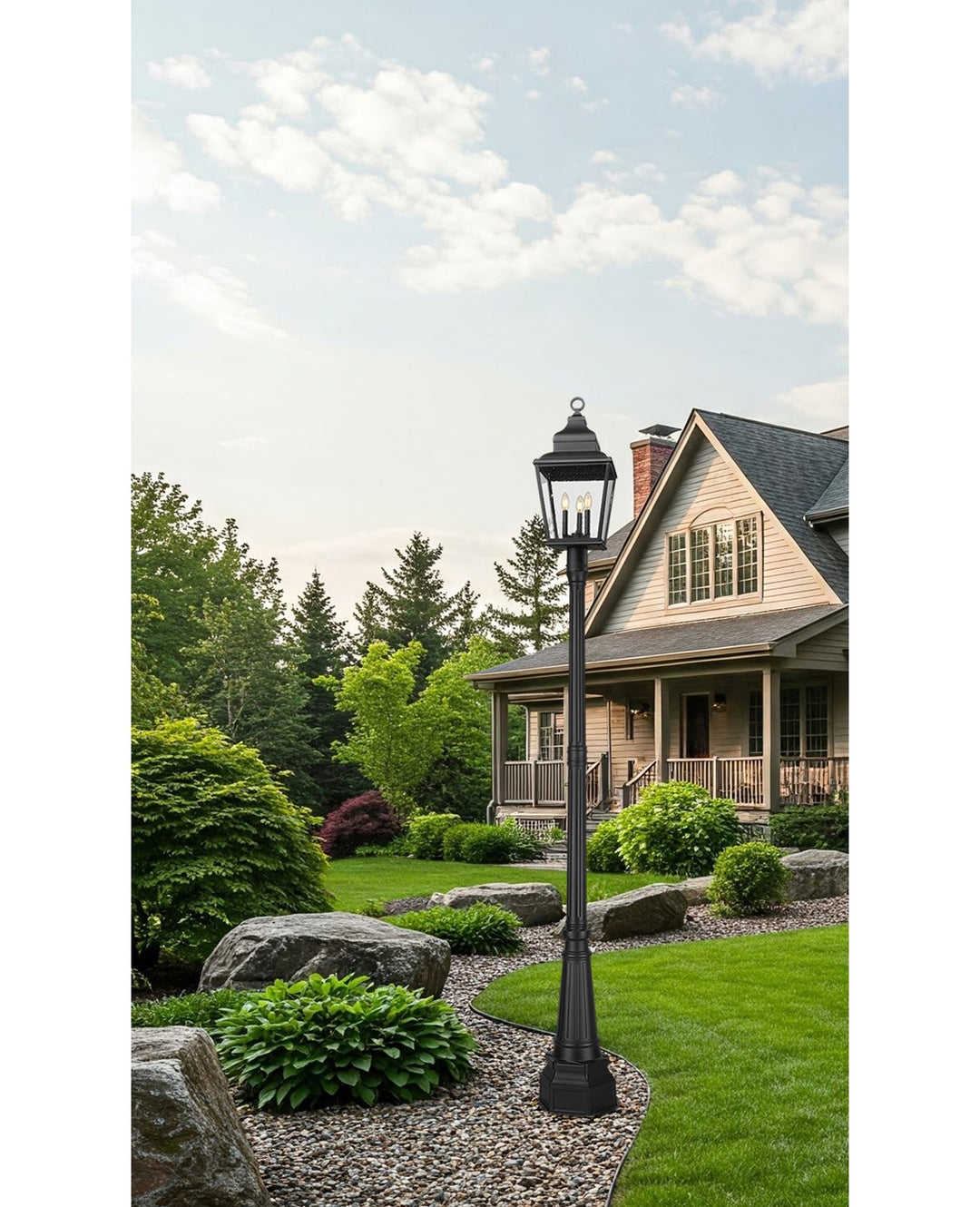 3 Light Outdoor Post Mounted Fixture