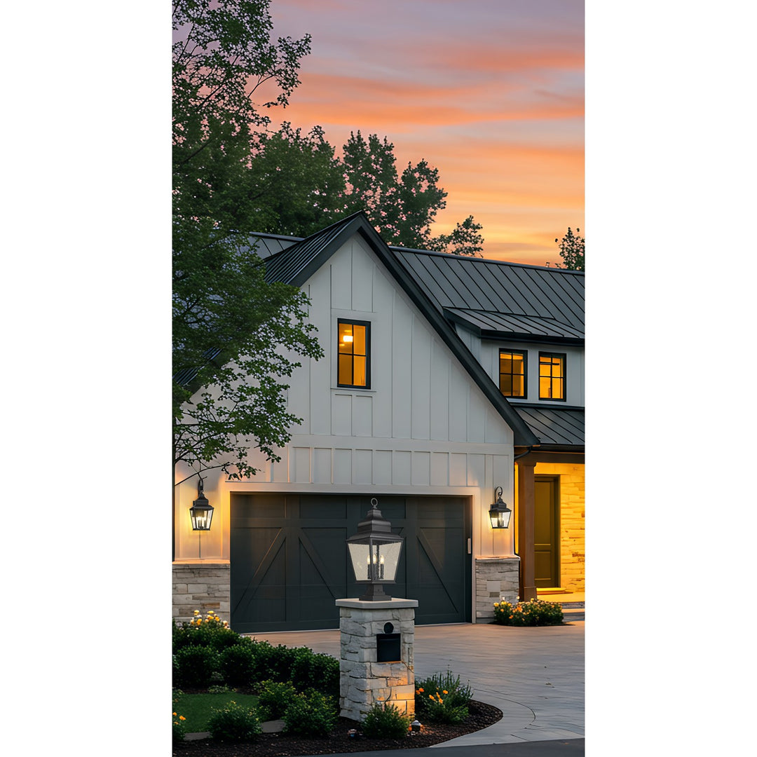 3 Light Outdoor Pier Mounted Fixture