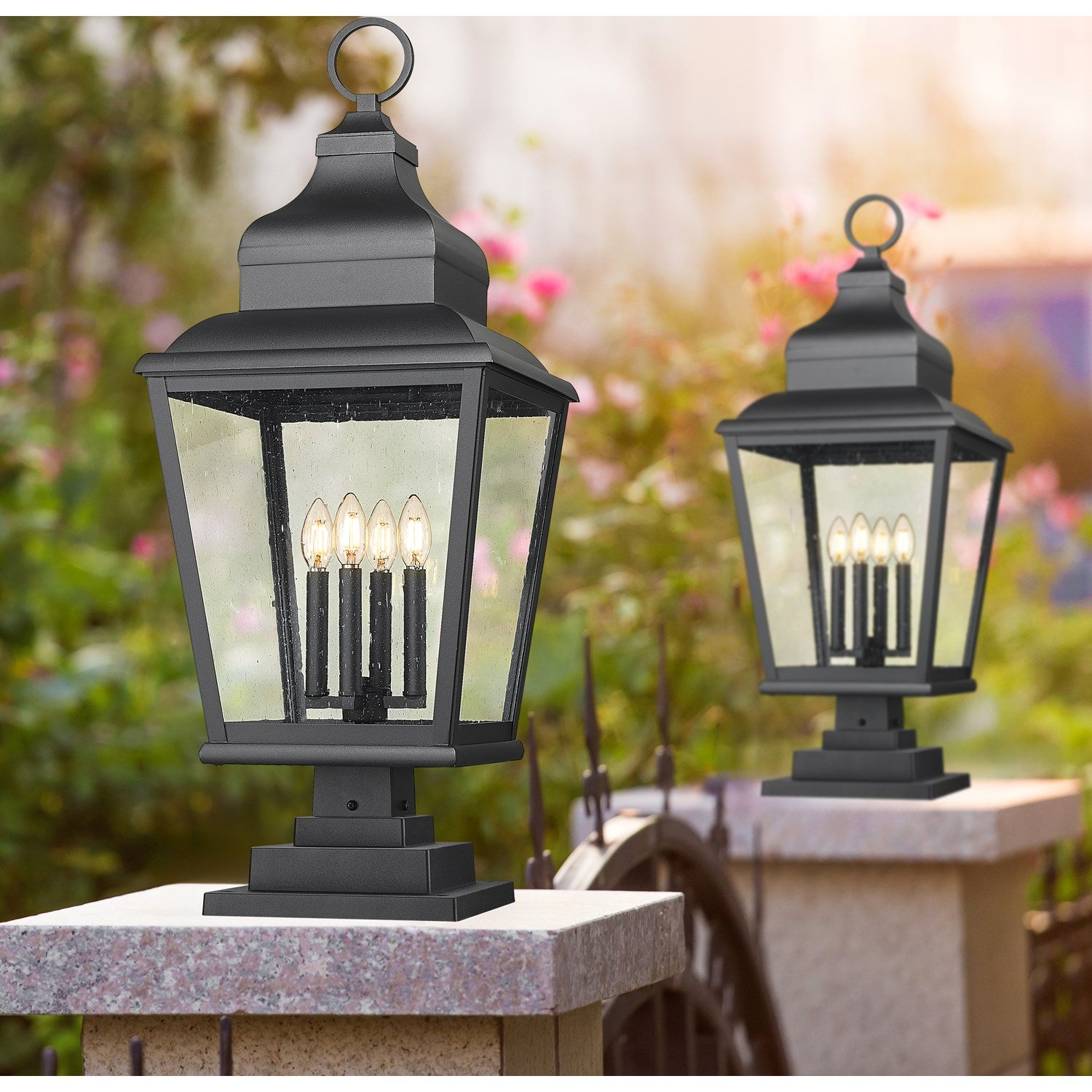 4 Light Outdoor Pier Mounted Fixture