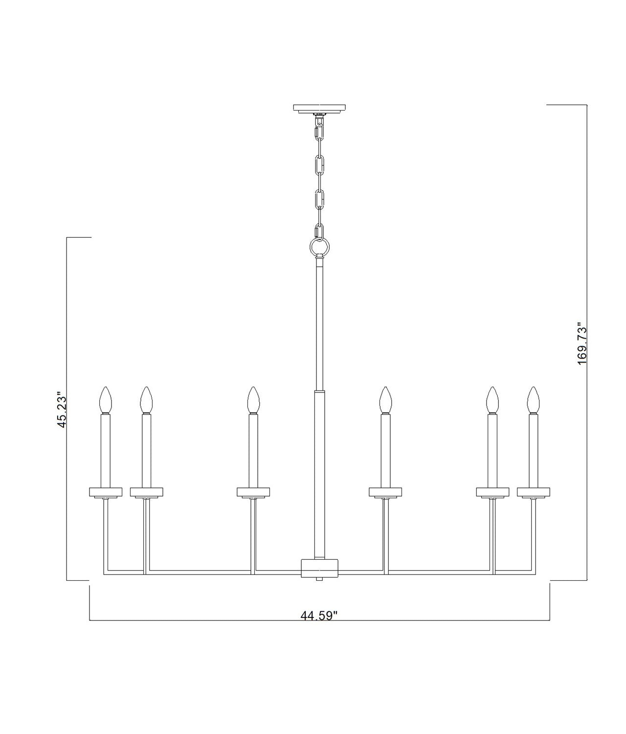 10 Light Chandelier