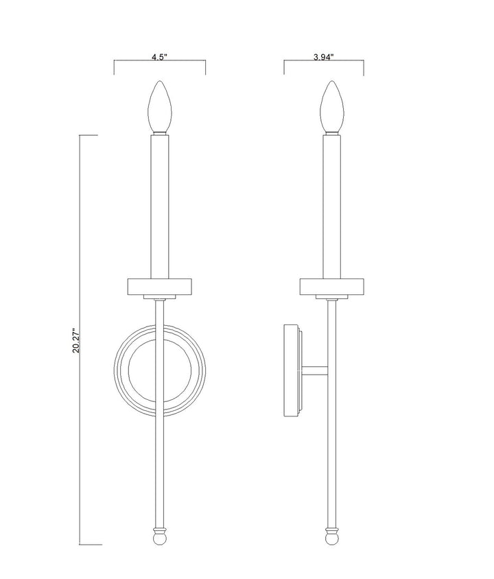 1 Light Wall Sconce