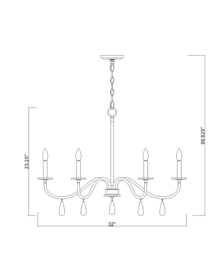 6 Light Chandelier