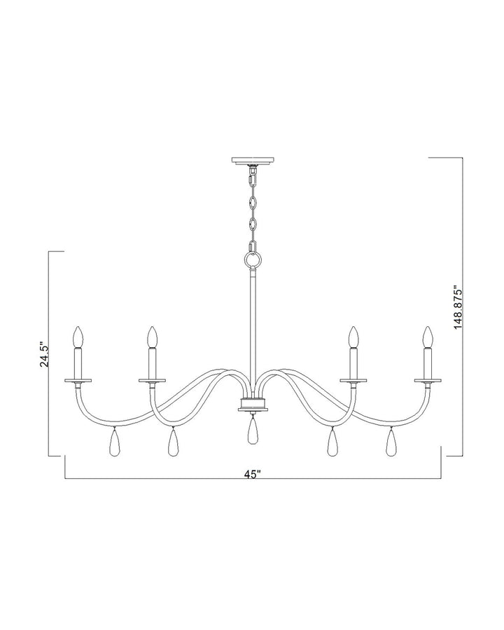 6 Light Chandelier
