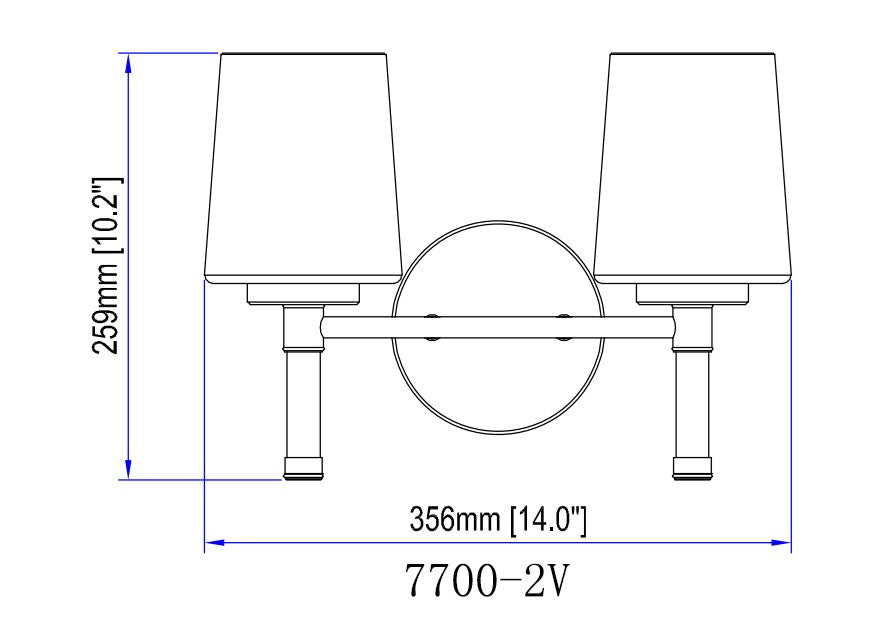 2 Light Vanity