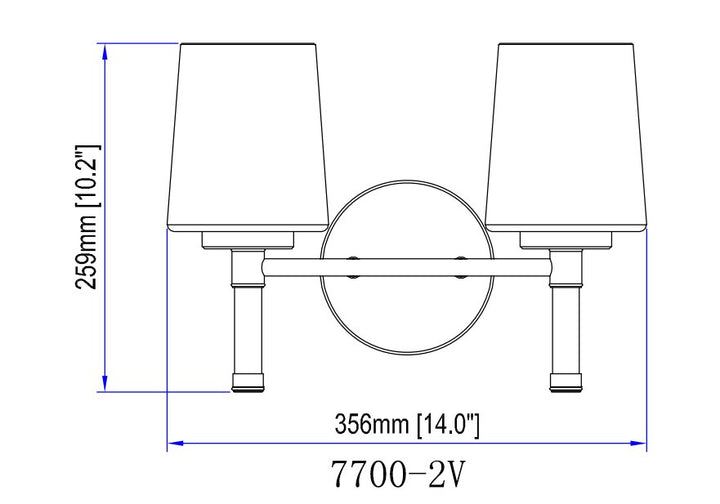 2 Light Vanity