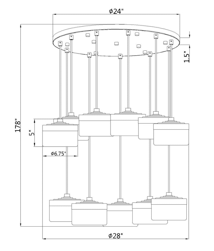 11 Light Chandelier