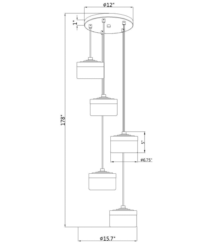5 Light Chandelier