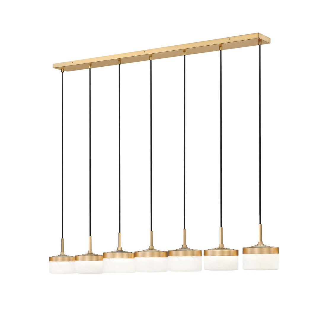 7 Light Linear Chandelier by Z-Lite