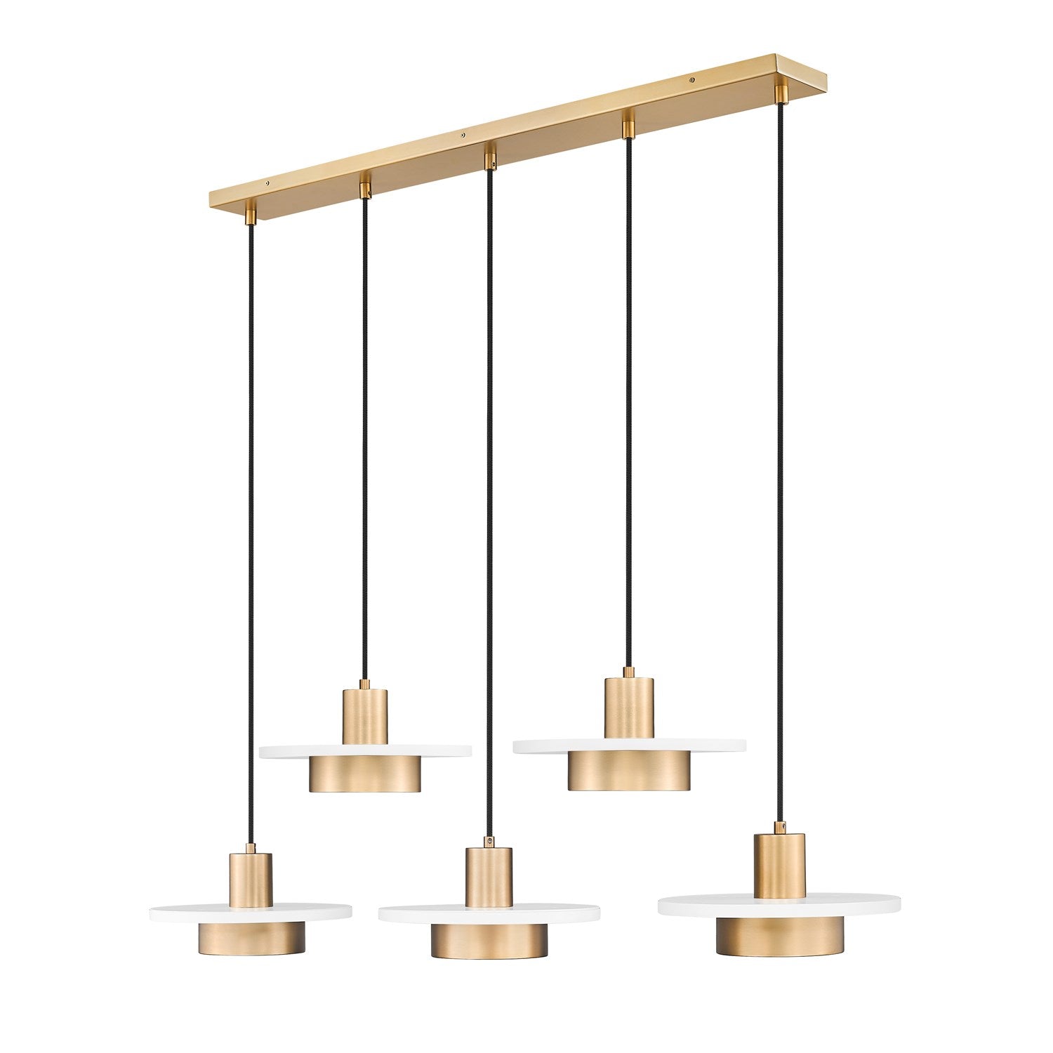 5 Light Linear Chandelier by Z-Lite