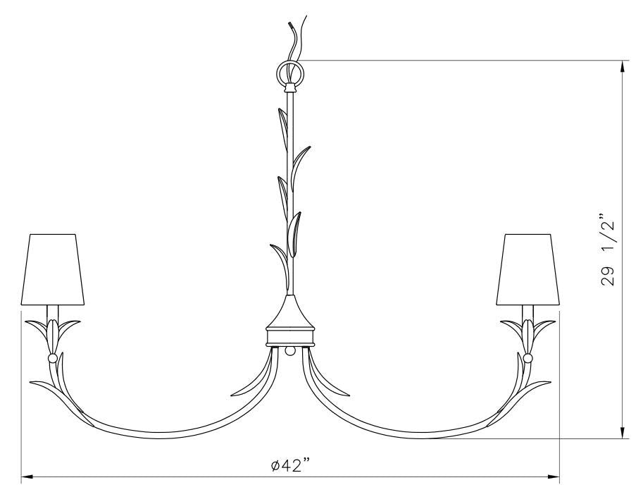 8 Light Chandelier