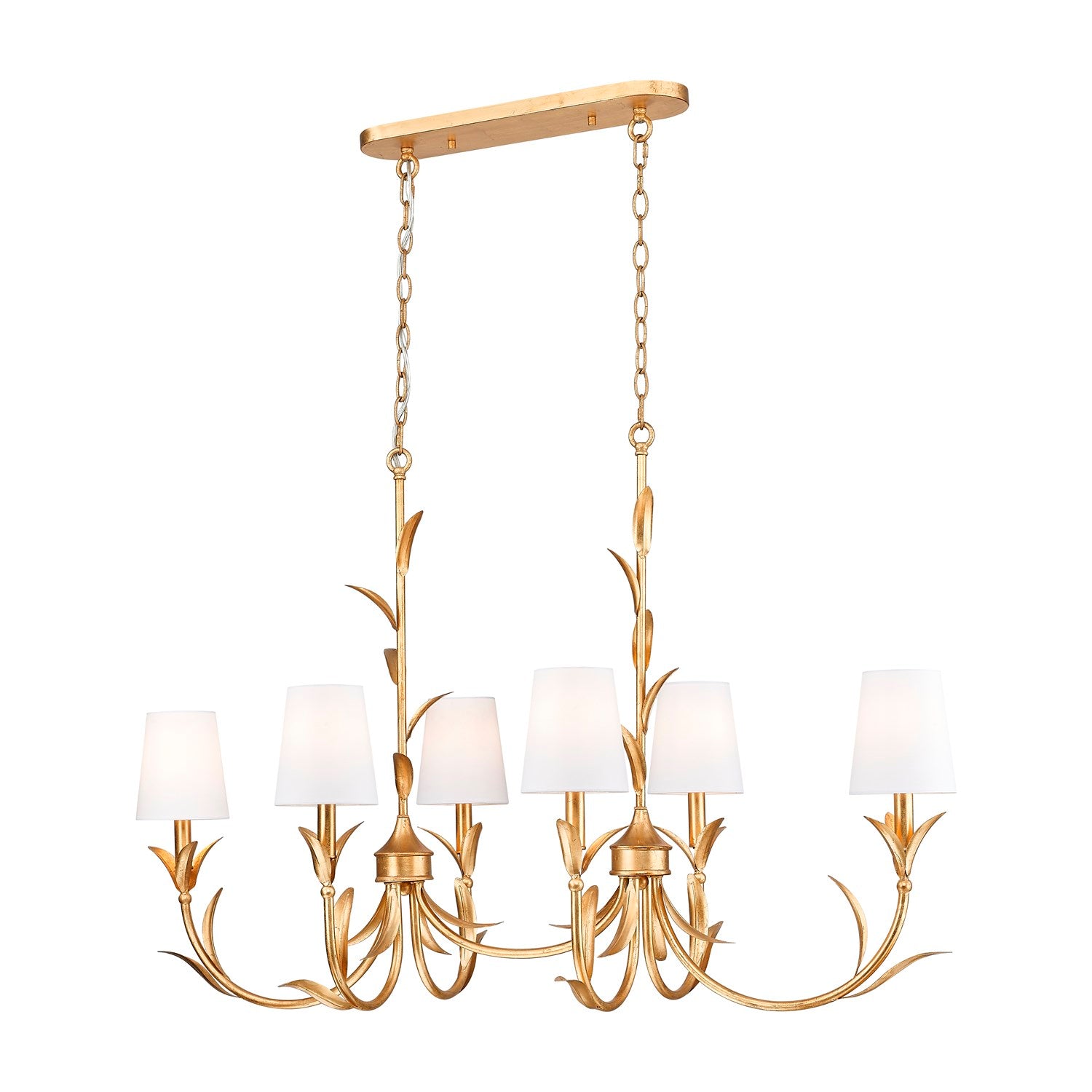 6 Light Linear Chandelier by Z-Lite